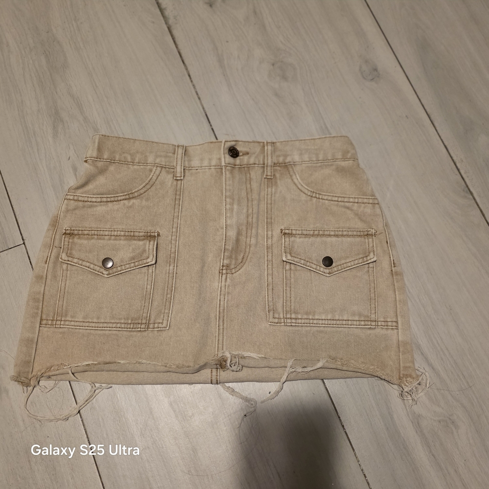 W095 Sincerely Jules Tan High Low Skirt